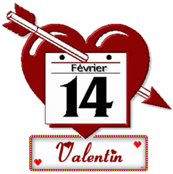 Gif animé Saint Valentin 14 fevrier